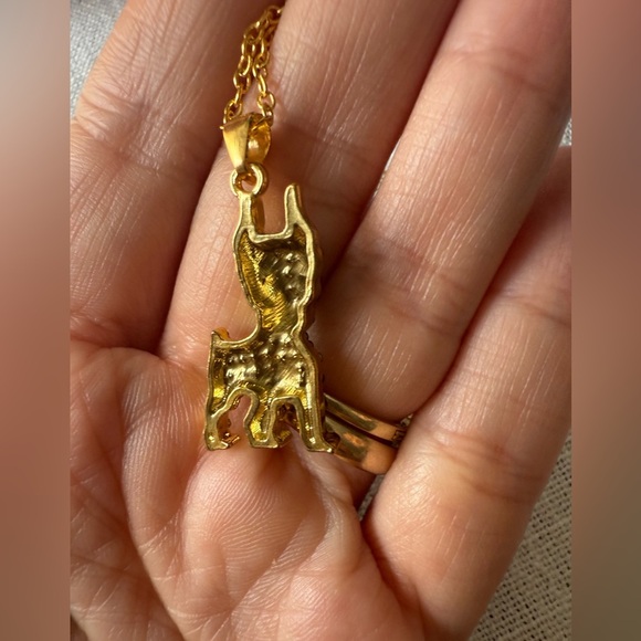 Cute Dobie puppy necklace 19.5” - Picture 4 of 4